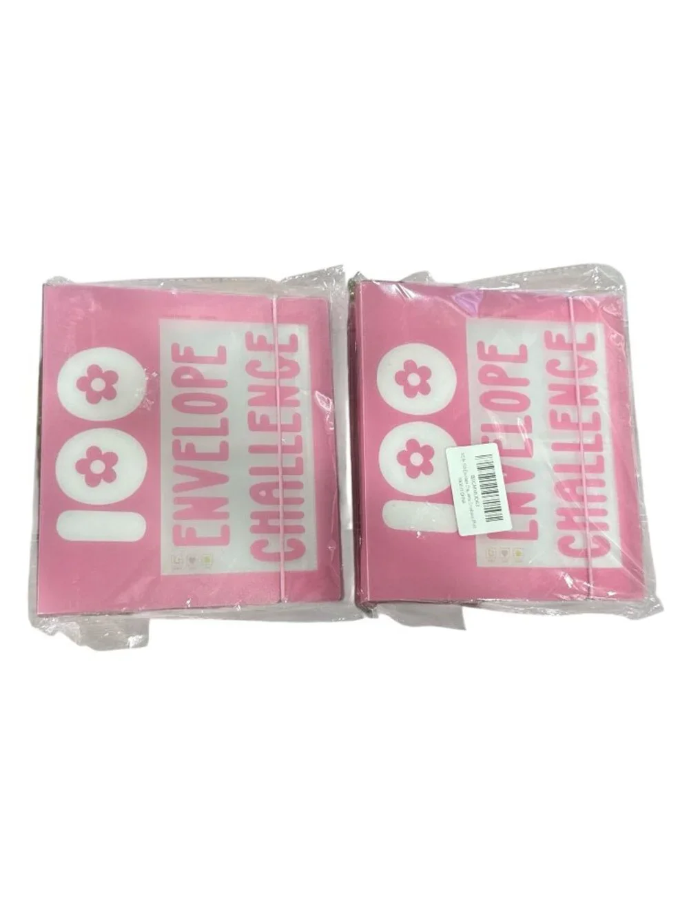 100 Envelope Challenge Budget Savings Organizer Set Pink 2 Packs Easy-To-Use Mon